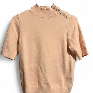 Ann Taylor Pink Mock Neck